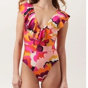 Trina Turk Women's Fan Faire‎ Ruffle Women's Size 4